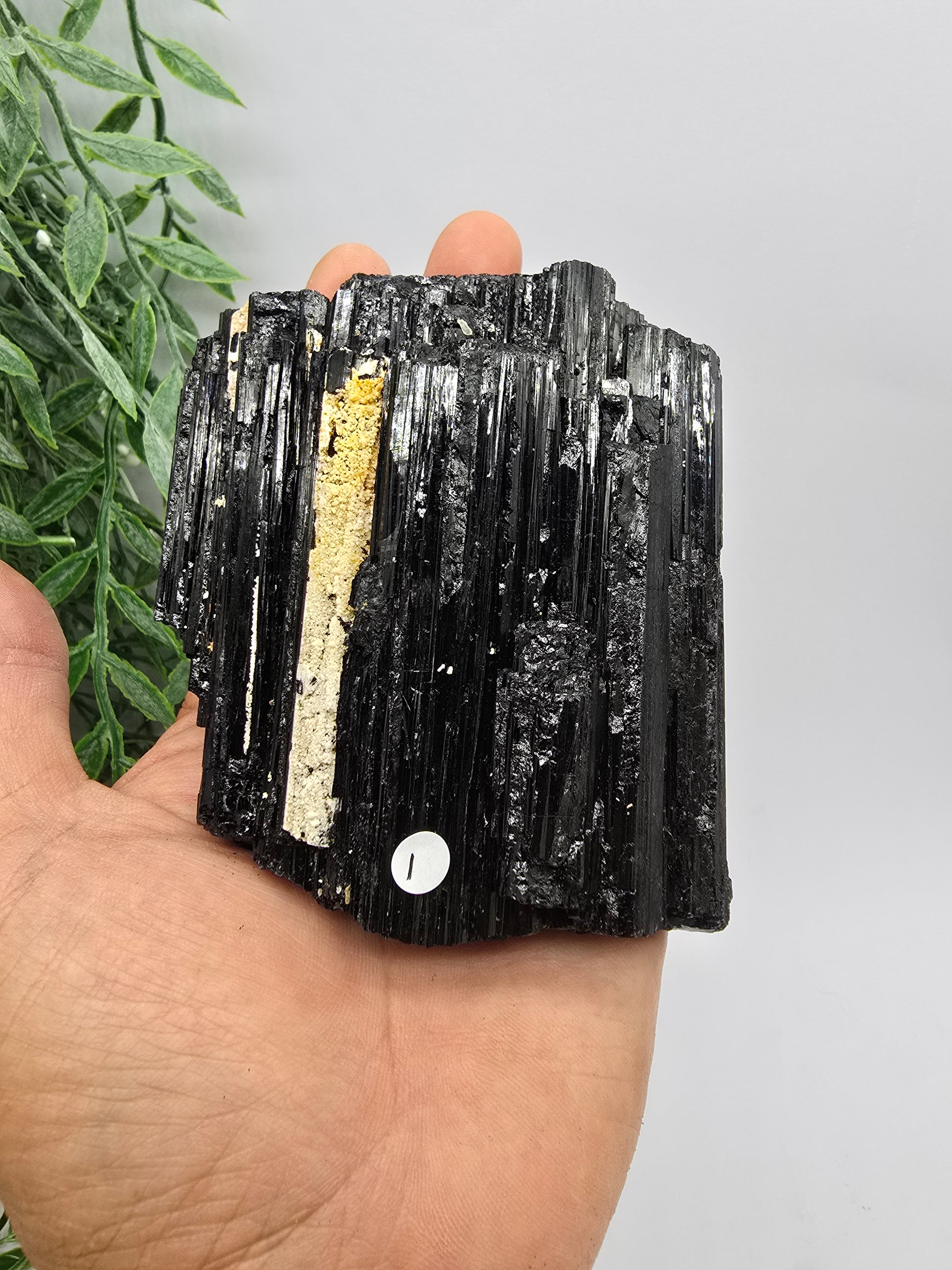 Black Tourmaline Straw Grade A Crystal Wellness