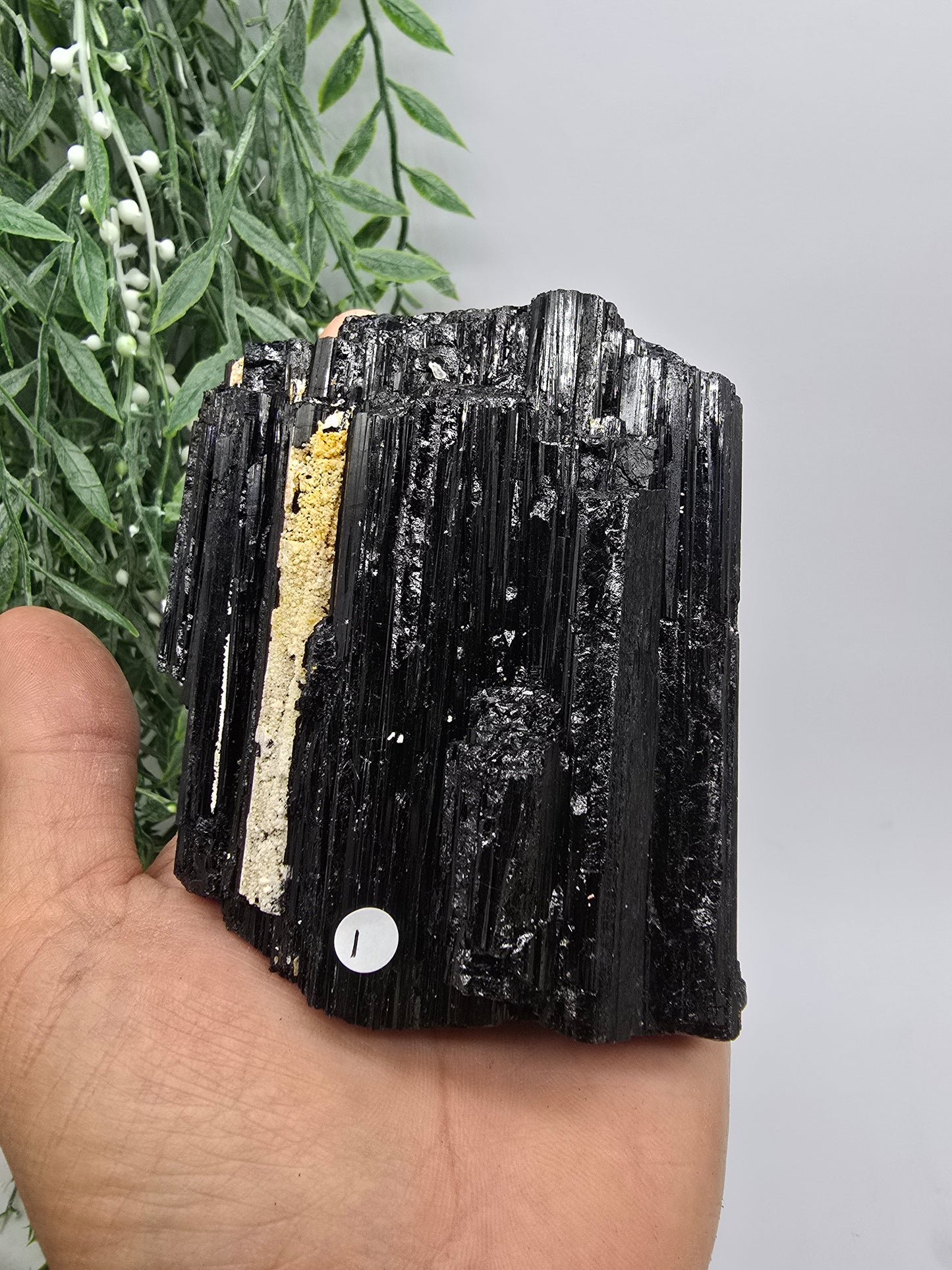 Black Tourmaline Straw Grade A Crystal Wellness