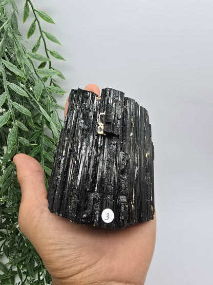 Black Tourmaline Straw Grade A Crystal Wellness