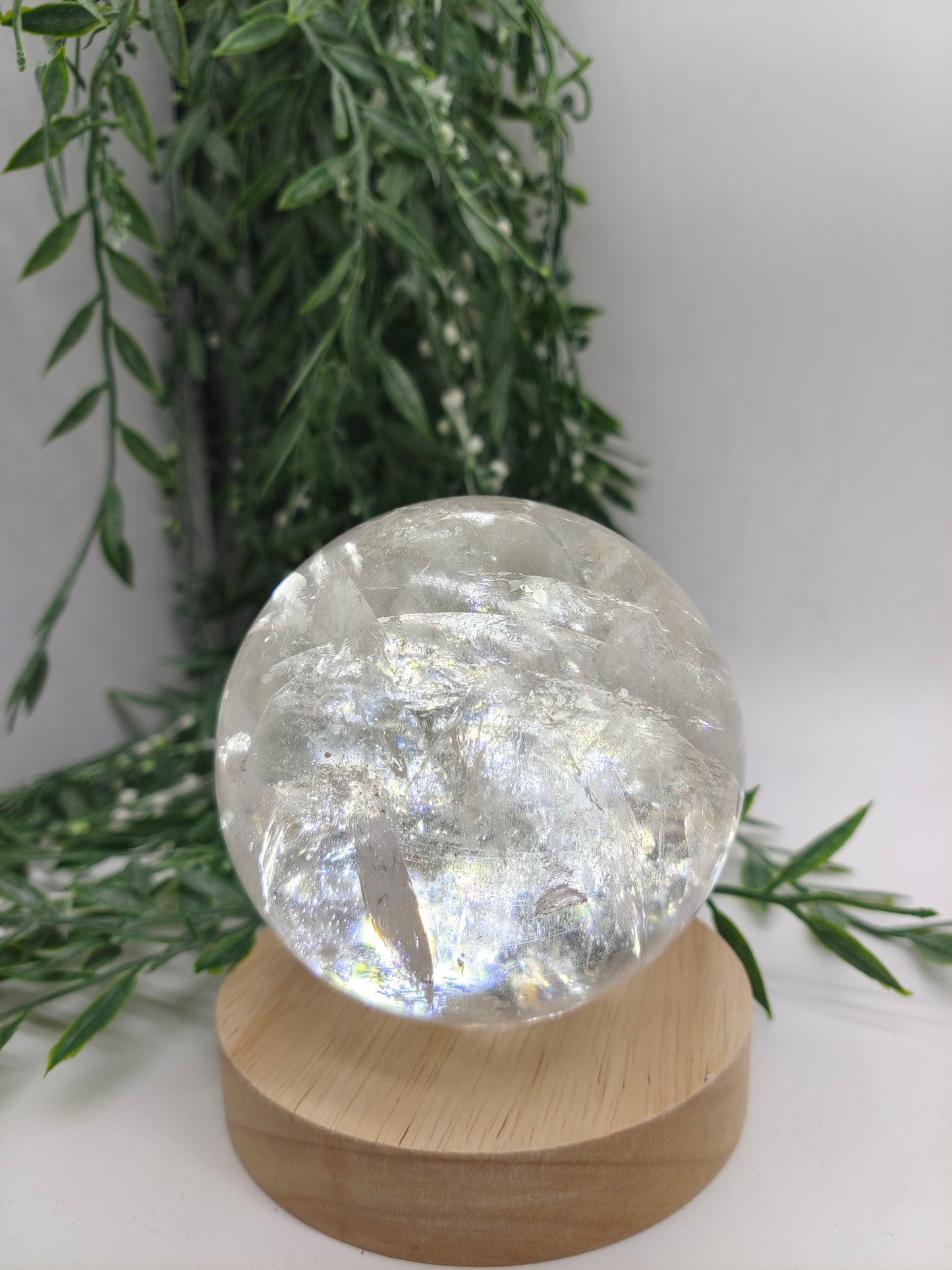 Clear Quartz Sphere High Grade 2.69 Kgs Crystal Wellness