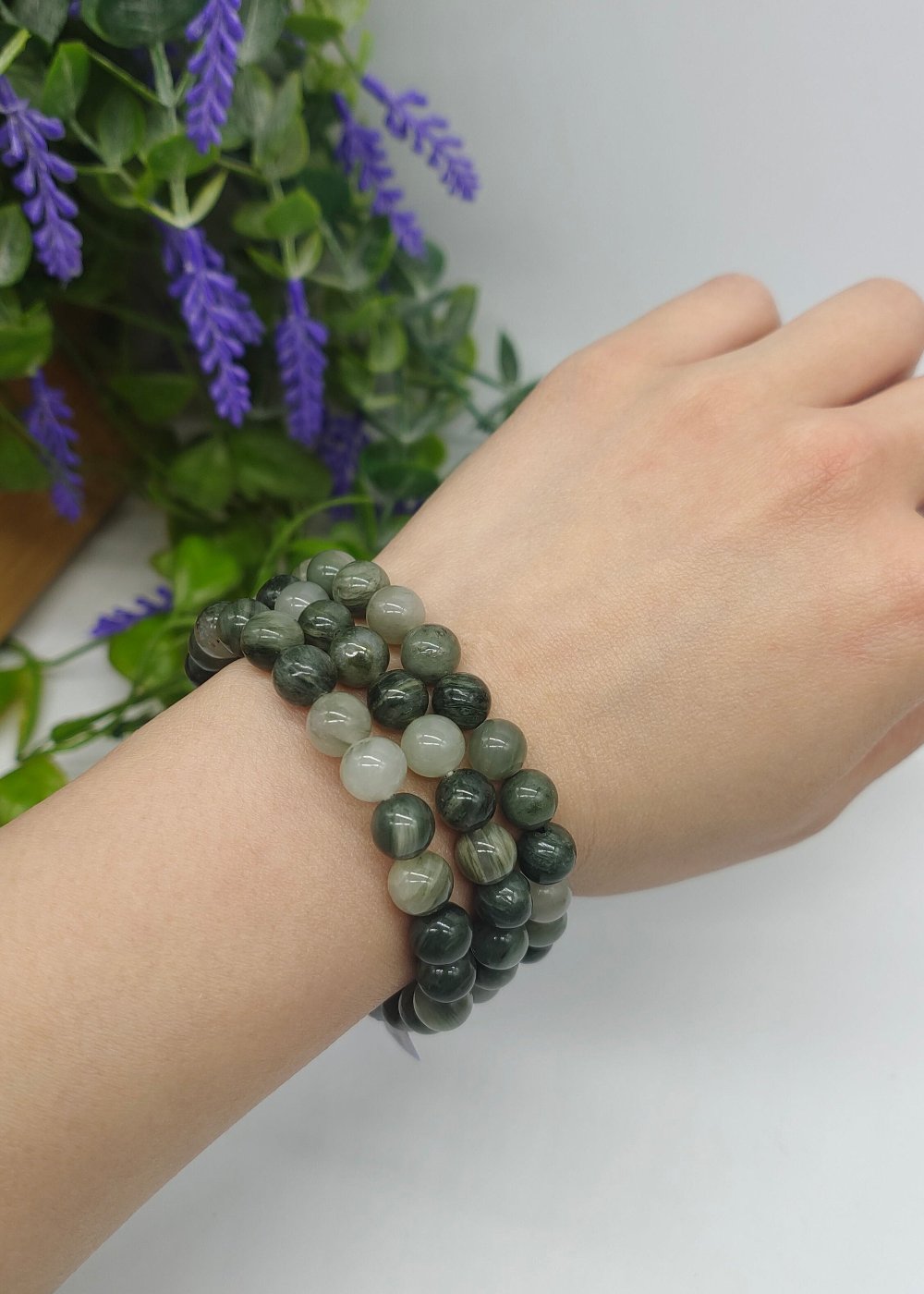 Actinolite Beads Bracelets Crystal Wellness