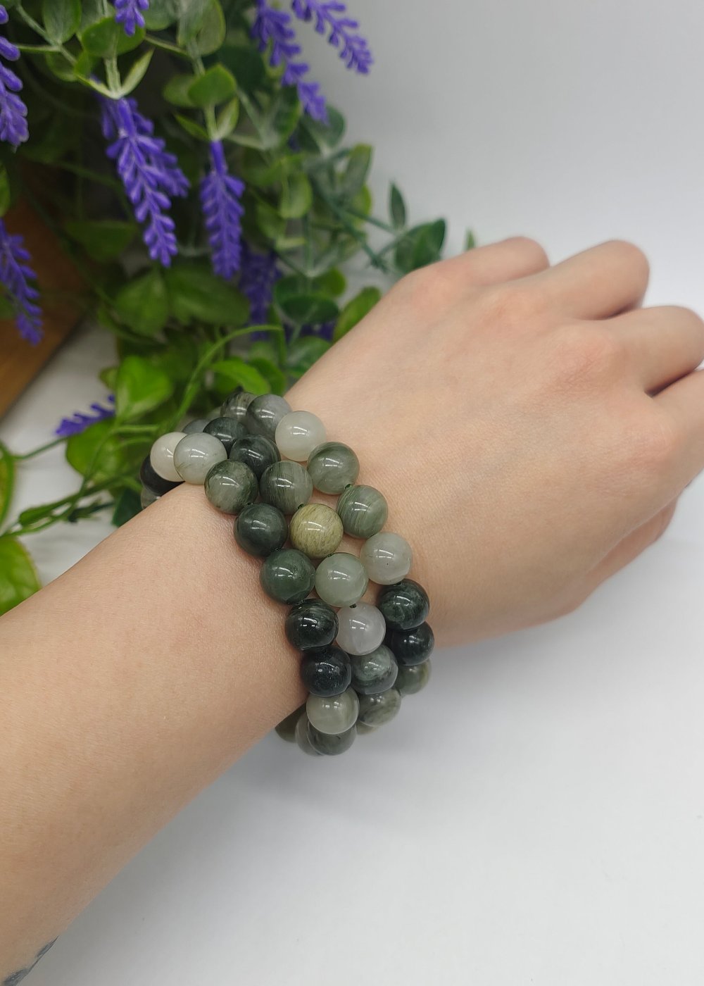 Actinolite Beads Bracelets Crystal Wellness