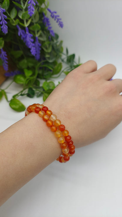 Carnelian Beads Bracelet Crystal Wellness