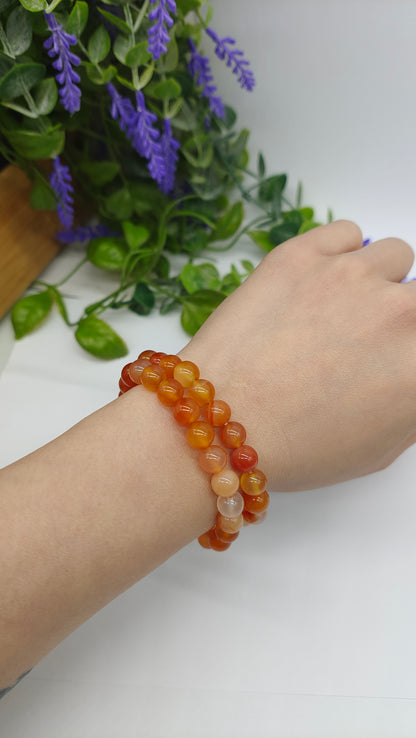 Carnelian Beads Bracelet Crystal Wellness