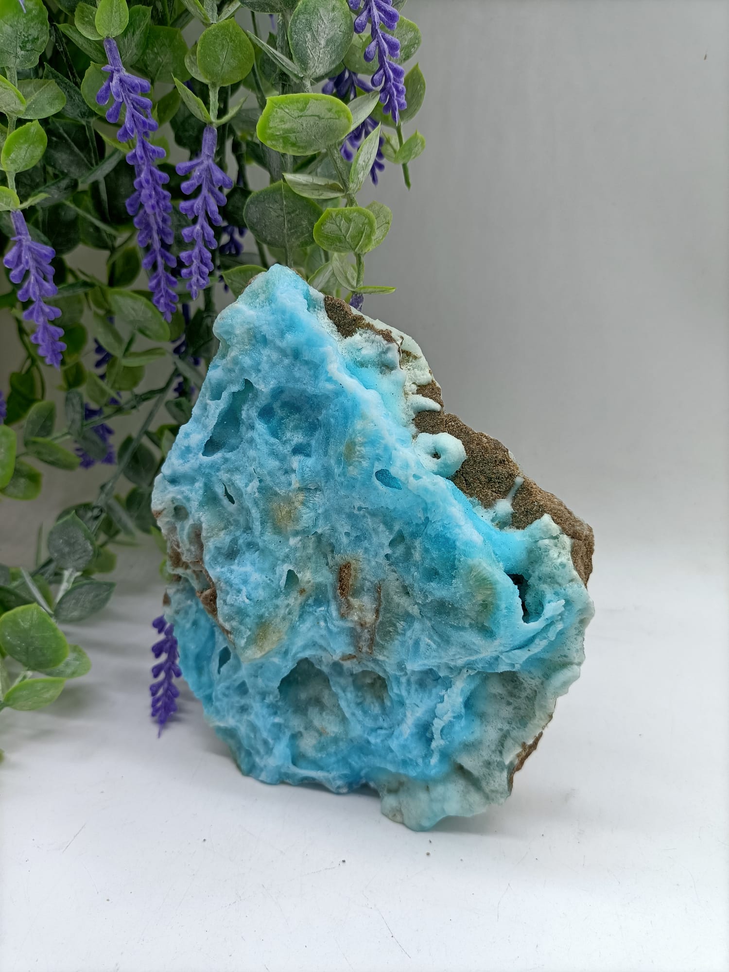 0.568 Kg Blue Aragonite High Grade Rare Specimen

