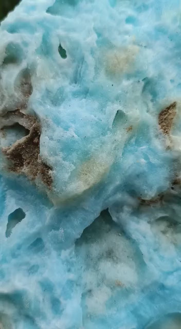 0.568 Kg Blue Aragonite High Grade Rare Specimen