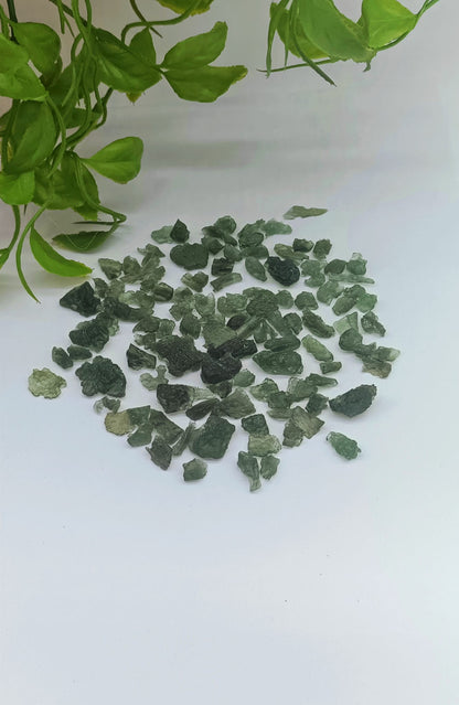 Authentic Raw Moldavite Small Sizes Crystal Wellness