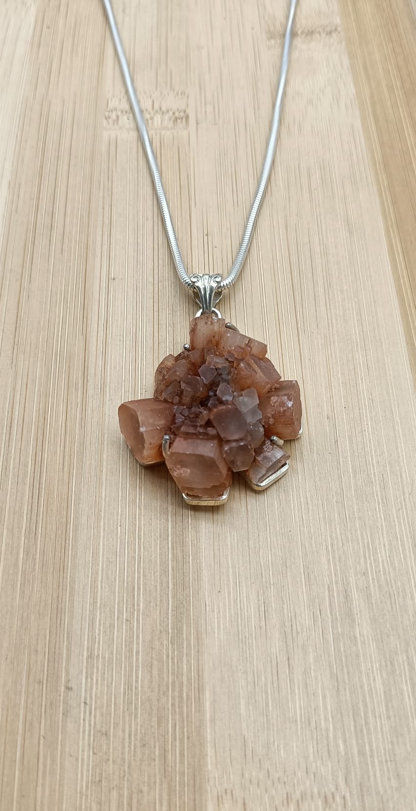 Aragonite Sputnik 925 Sterling Silver Pendant