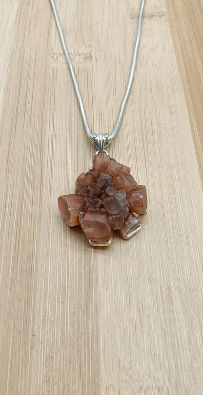 Aragonite Sputnik 925 Sterling Silver Pendant