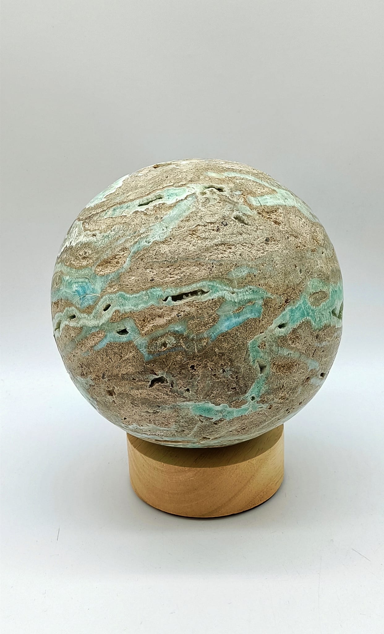 Blue Aragonite Sphere 3950g