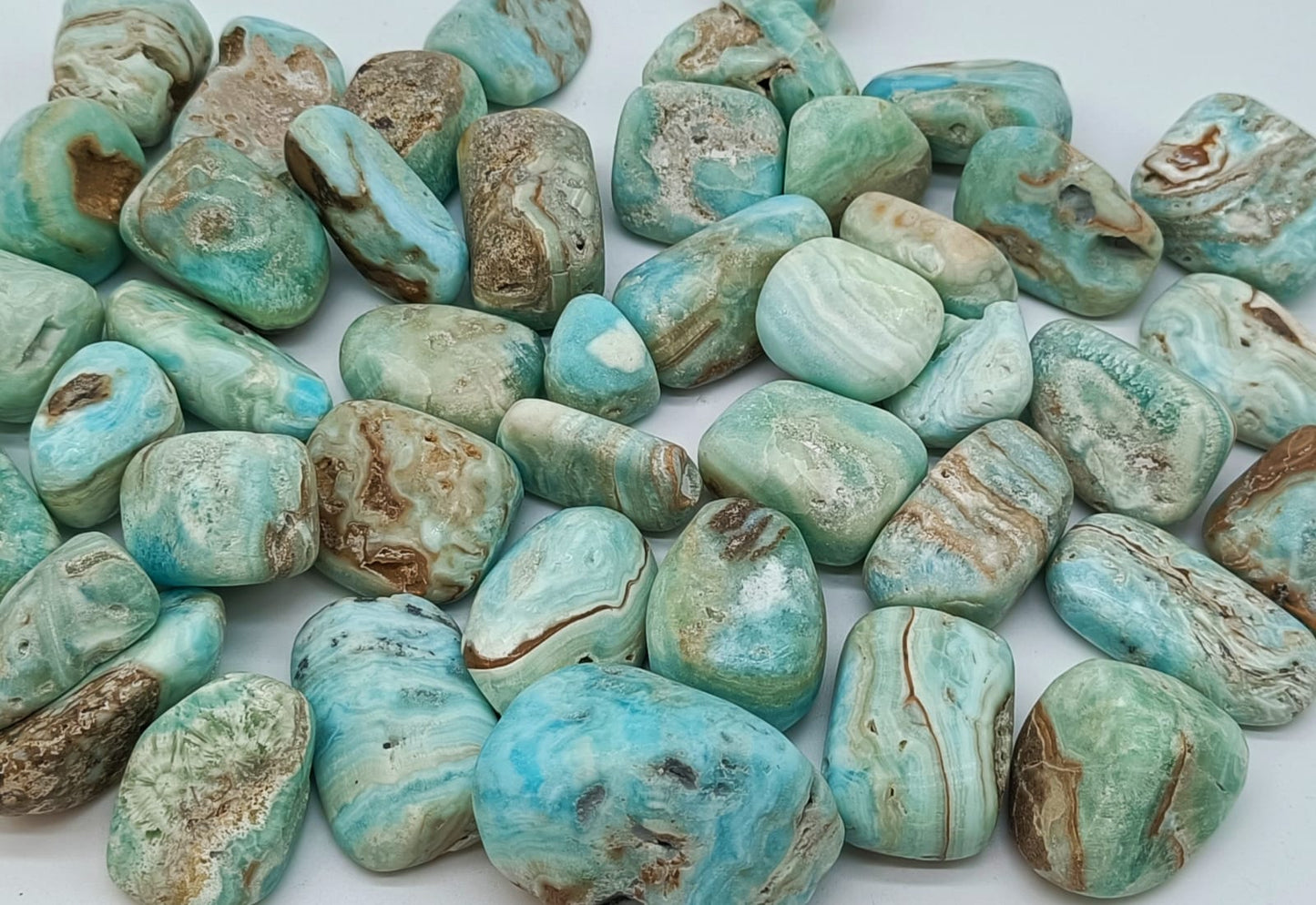 Blue Aragonite Tumbled Stone