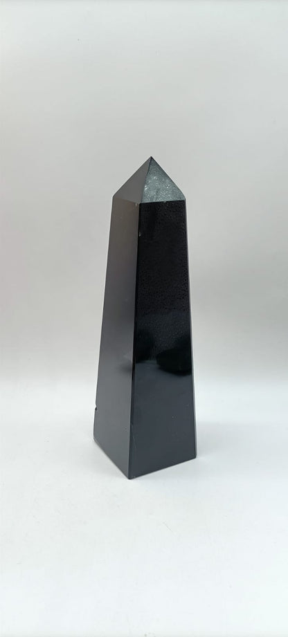 Black Obsidian Obelisk 1341 g Crystal Wellness
