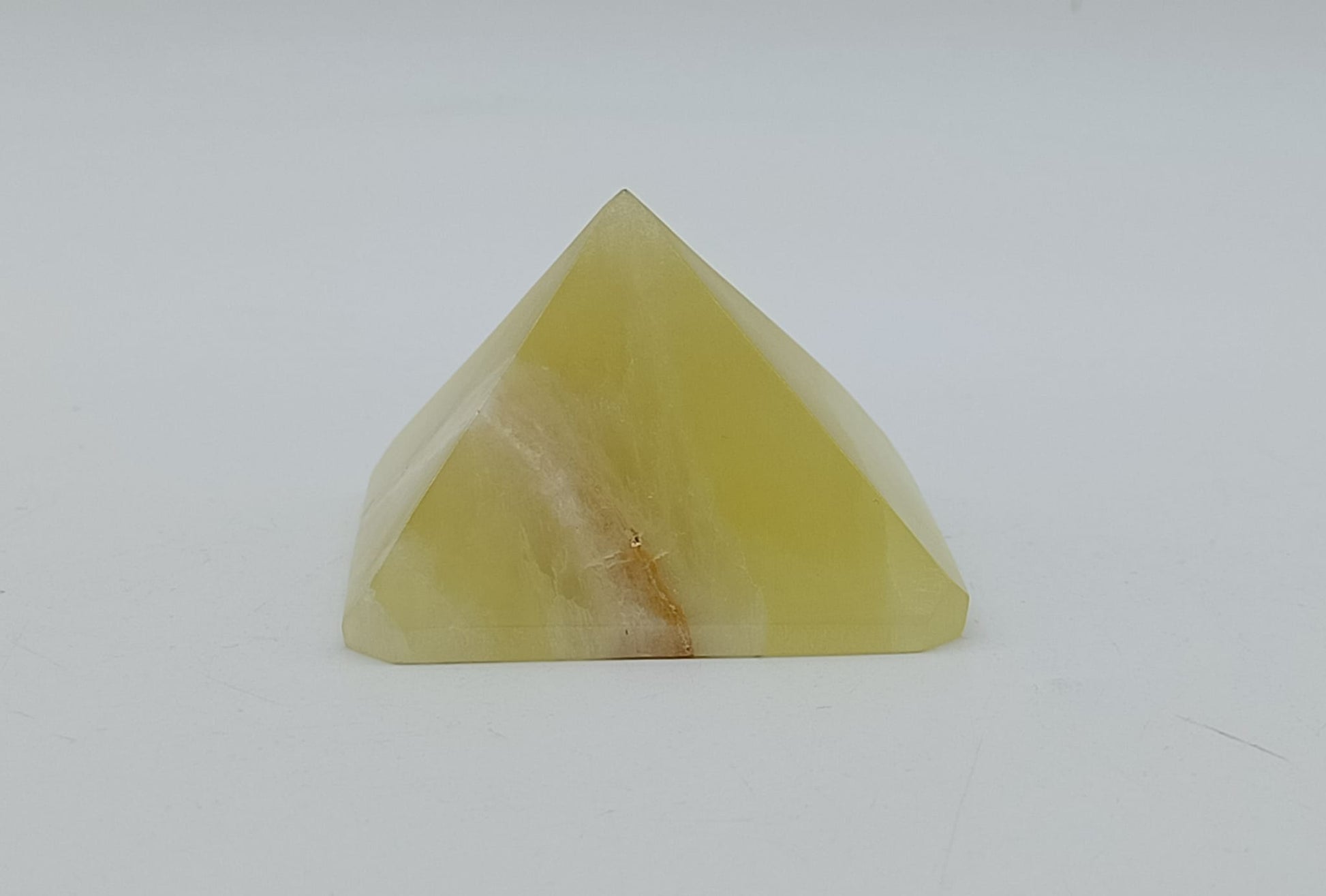 Lemon Calcite Pyramid