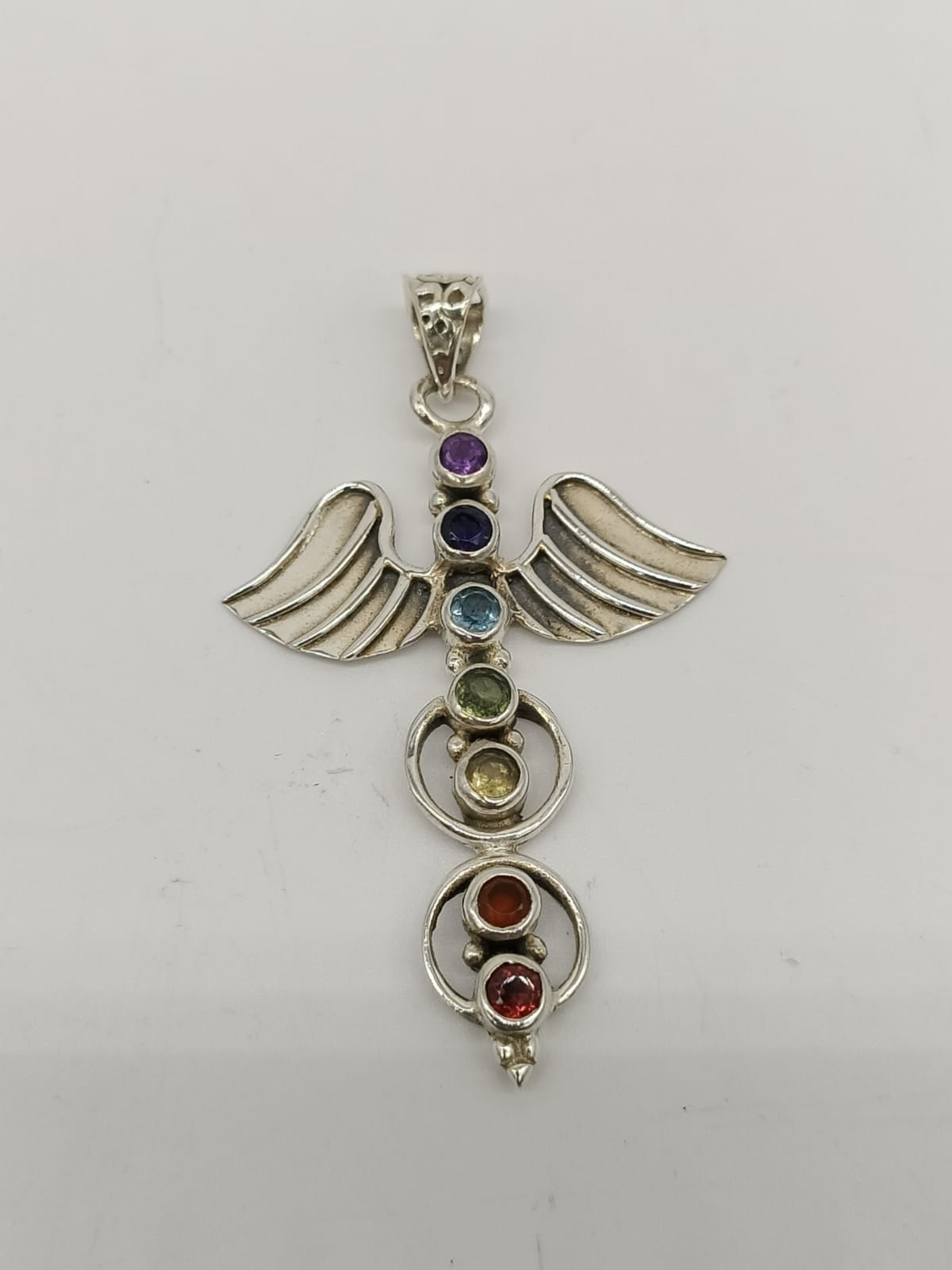 Angel Wing 7 Chakra Pendant