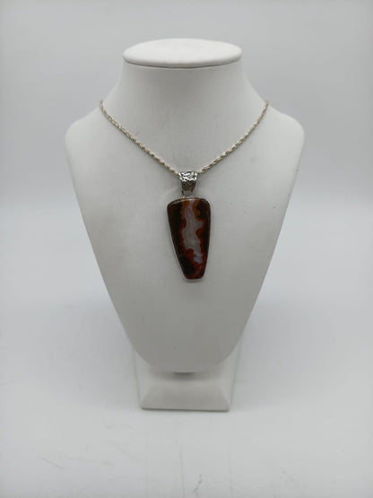 Laguna Agate 925 Sterling Silver Pendant